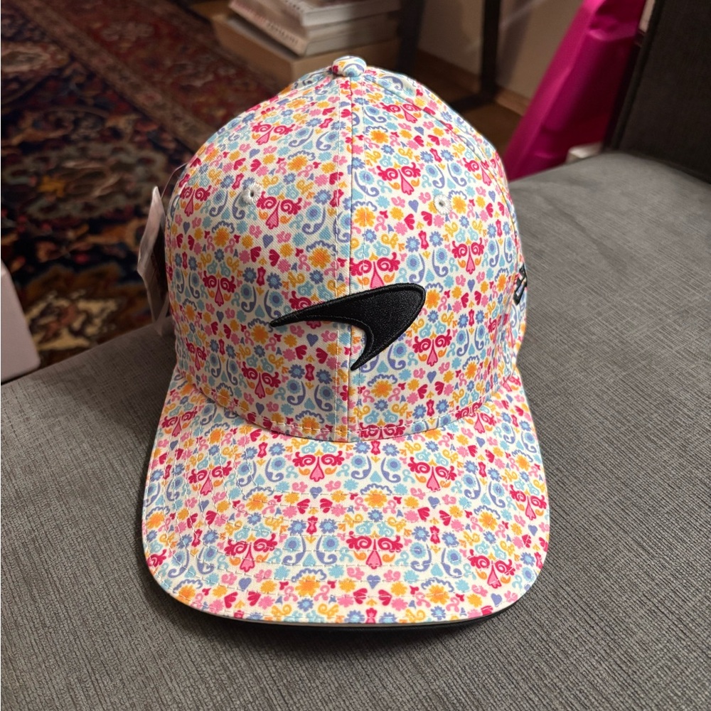 New Era Multicolor Floral Pattern Baseball Cap with Black Logo